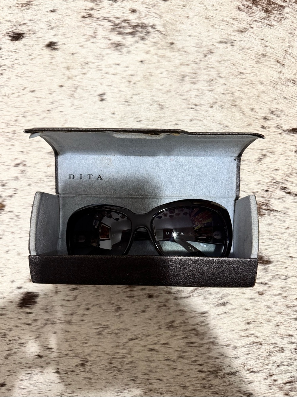 DITA Black Oversized Gradient Lens Women's Sunglasses - Picture 8 of 9